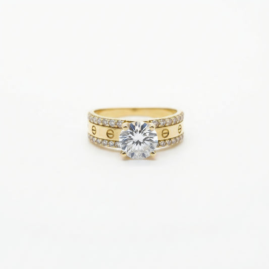 Anillo Compromiso Cartier 10k
