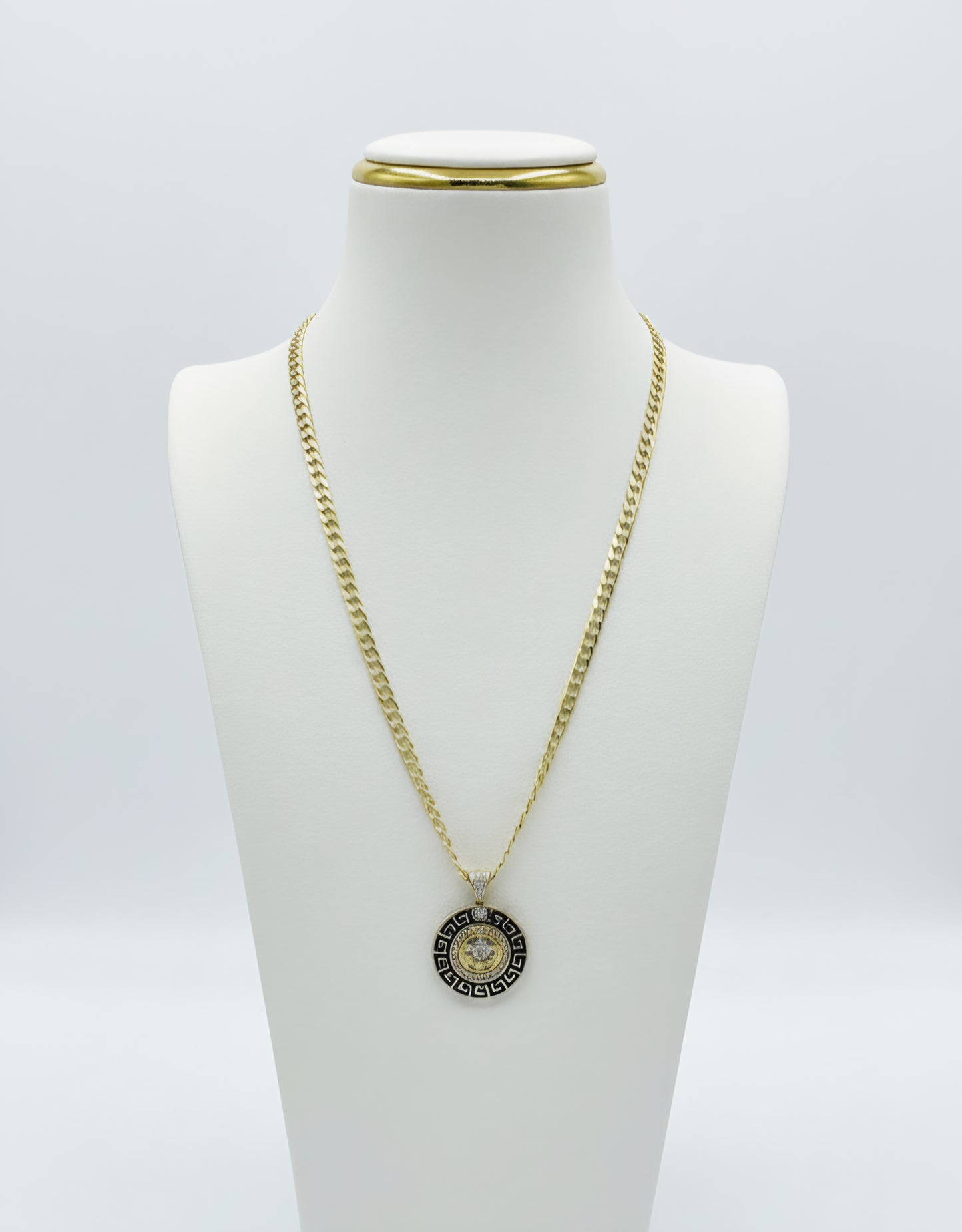 Cadena Martillada 10k Con dije Versace de Ancla